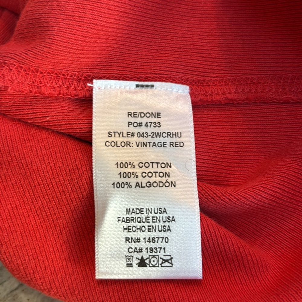 Women’s red cardigan sweater, S, RE/DONE - Picture 5 of 6